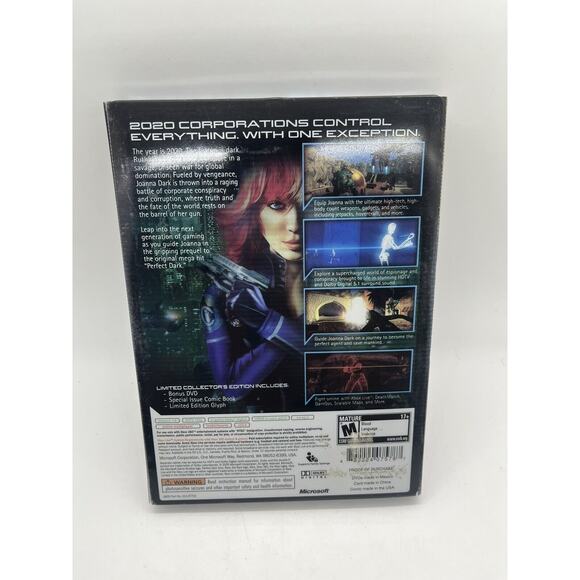 Perfect Dark Zero Xbox 360 Limited Collector's Edition Steelbook - Complete CIB - Picture 2 of 8